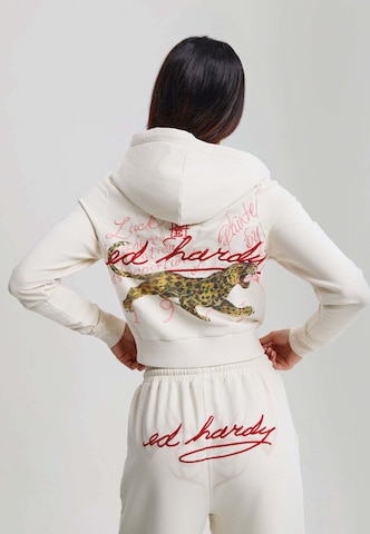 Ed Hardy Ζακέτα φούτερ σε μπεζ