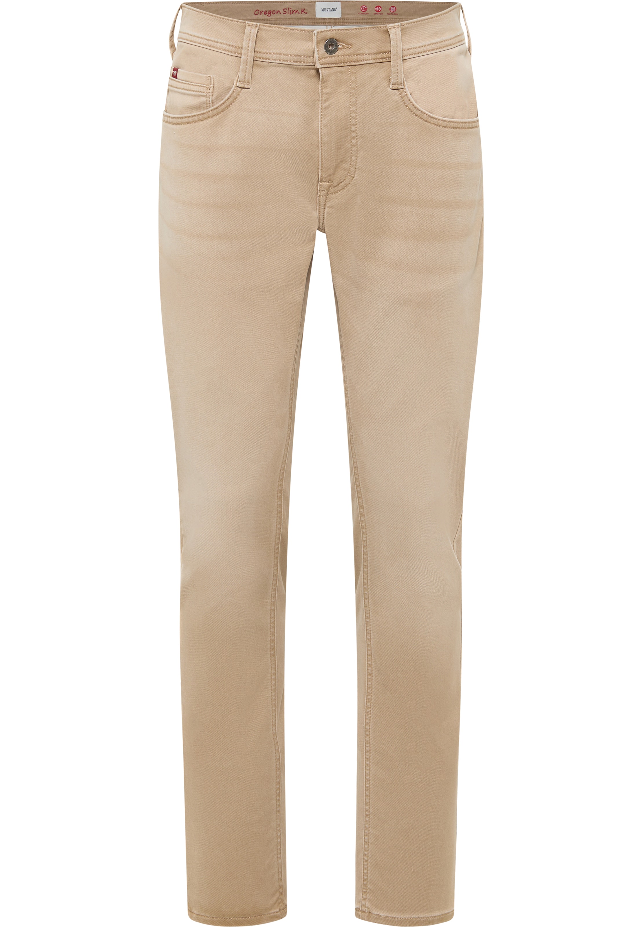 MUSTANG Jeans 'Oregon Slim K' in Beige: front