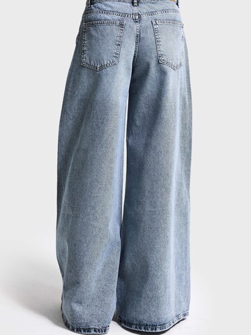 IT'S BASIC Wide leg Jeans 'ELEPHANT LEG LOW RISE JEANS' in Blue