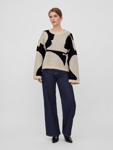 VILA Sweter 'ALVIRA' w kolorze beżowy