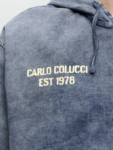 Carlo Colucci Sweatjakke i blå