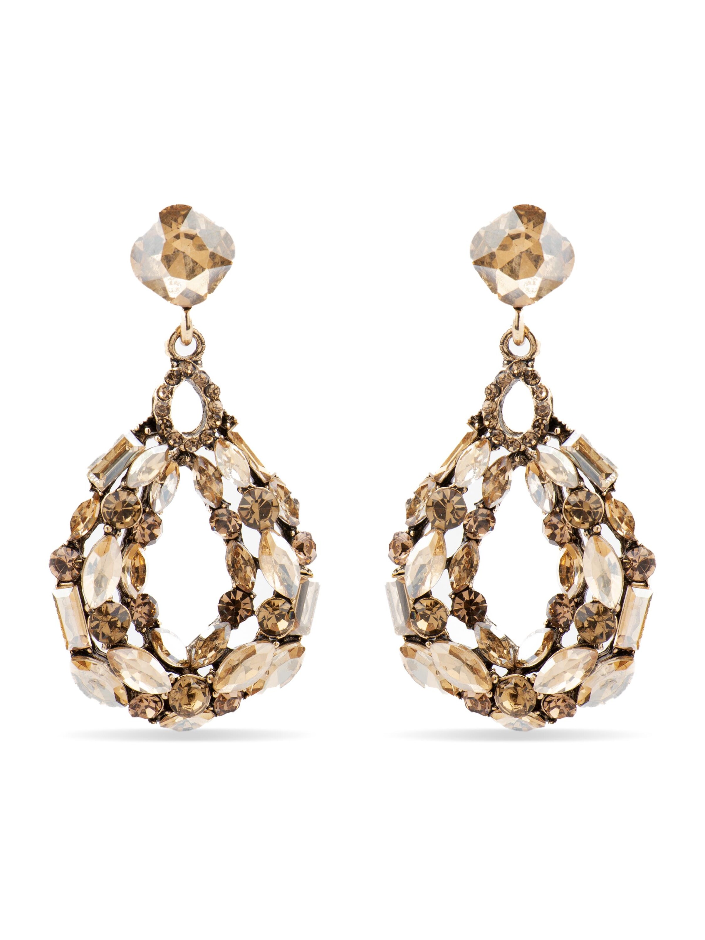 Luxenter Oorbellen 'Liodas' in Bruin: voorkant