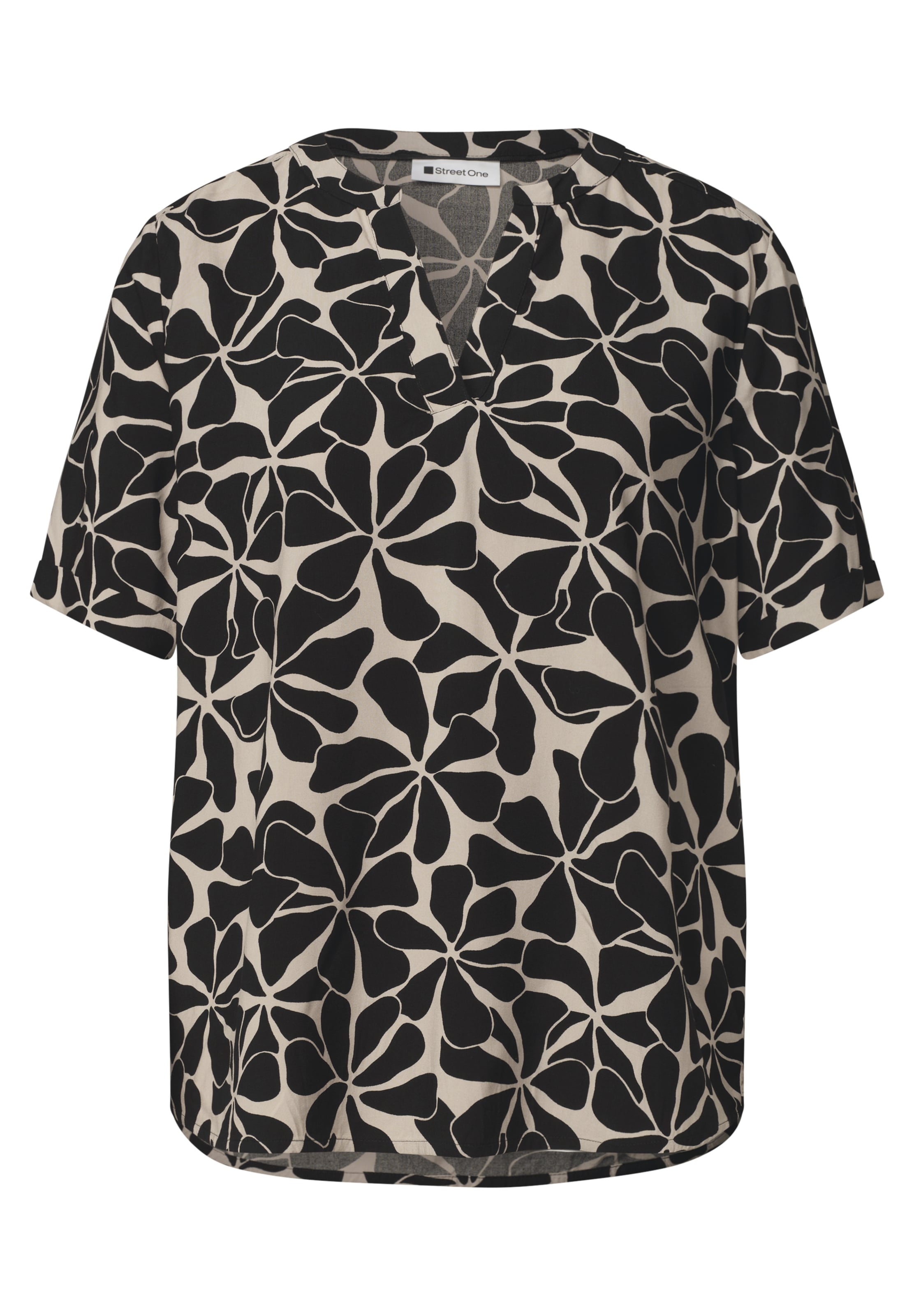 STREET ONE Bluse in Schwarz: Vorderseite