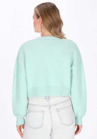 MYMO Knit cardigan 'Young Fashion' in Green