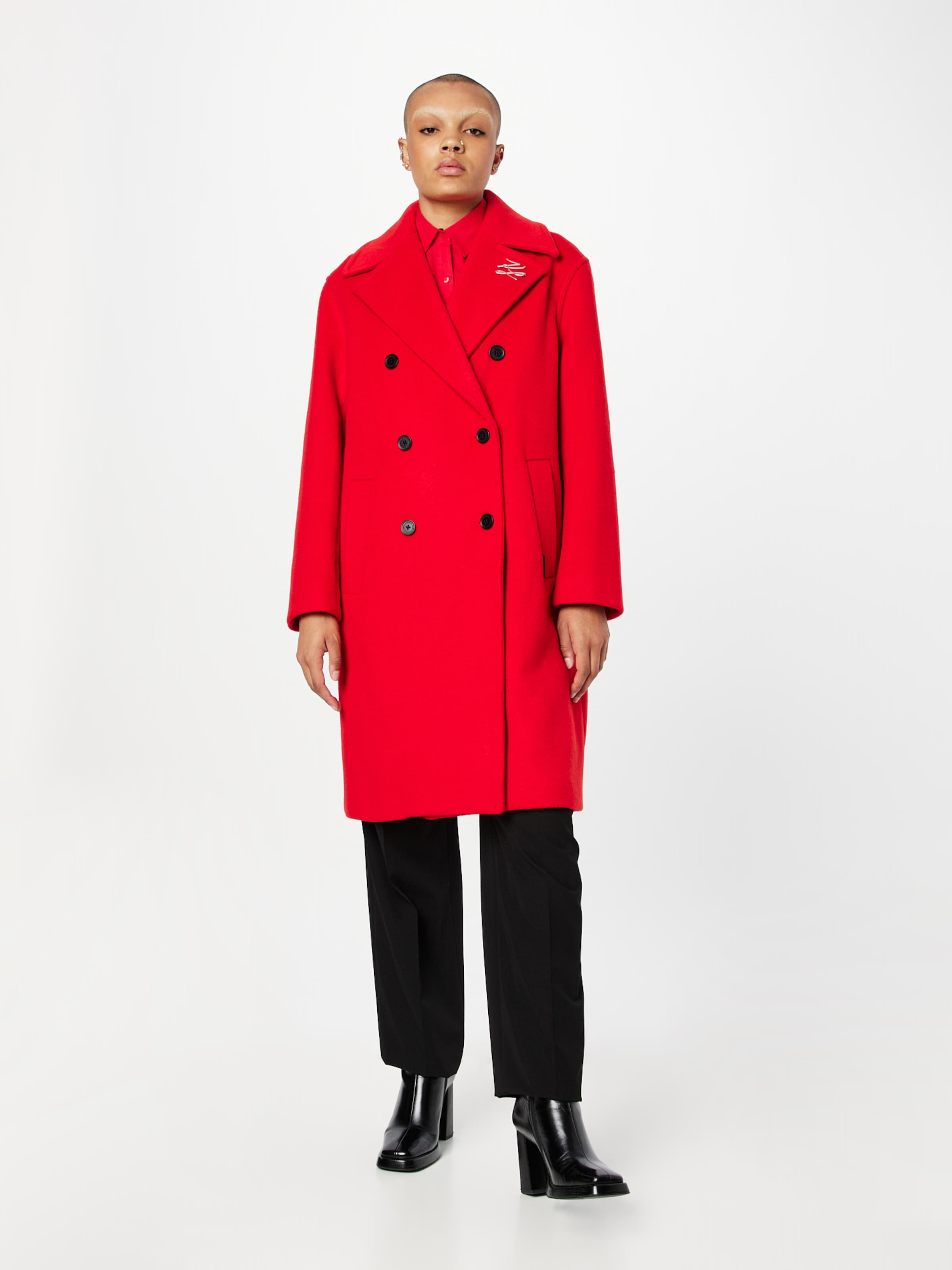 Karl lagerfeld reefer coat clearance