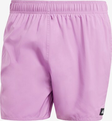 ADIDAS SPORTSWEAR Athletic Swim Trunks in Purple: front