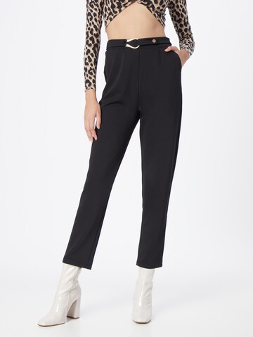 ABOUT YOU Regular Pleat-Front Pants 'Laureen' in Black: front