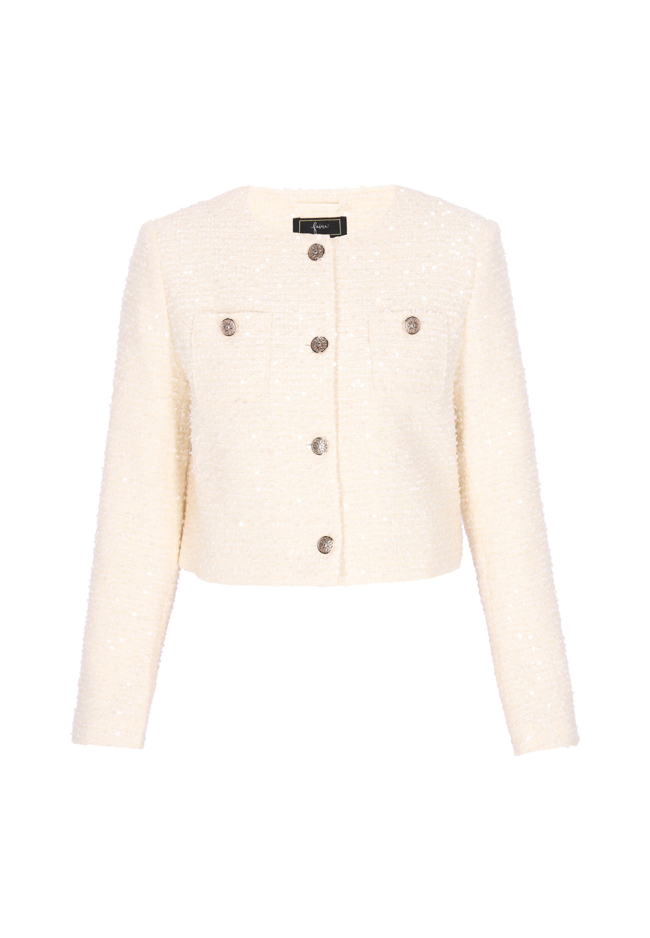 faina Blazer 'Festive' in White: front