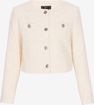 Blazer 'Festive' faina en blanc : devant