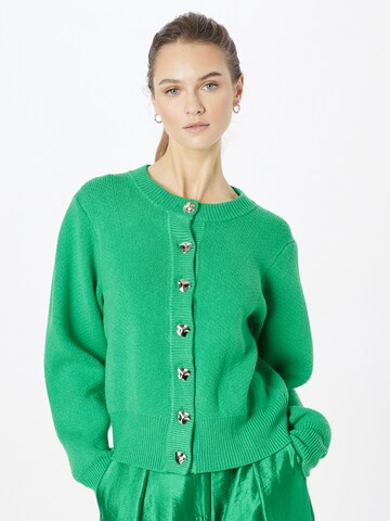 Peppercorn Knit cardigan 'Rosalia' in Green: front