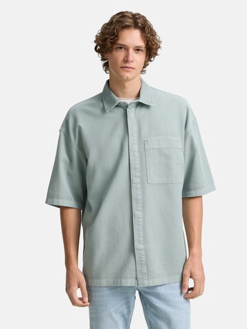 TOM TAILOR DENIM Comfort fit Button Up Shirt in Blue: front