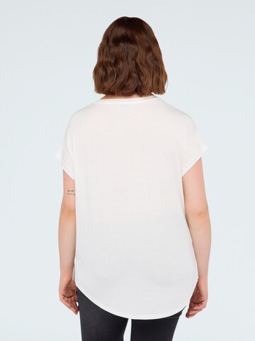 Chemisier Fiorella Rubino en blanc