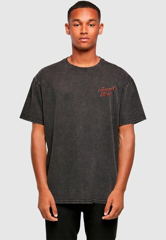 MT Upscale Shirt 'L.A Not Like Us' in Zwart: voorkant
