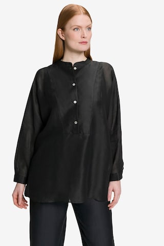 Ulla Popken Blouse in Zwart: voorkant