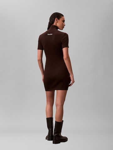 Calvin Klein JeansPletena haljina - smeđa boja