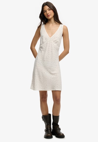 Robe d’été Superdry & Co en blanc : devant