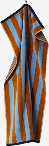 Herzbach home Towel 'Good Vibes' in Brown: front