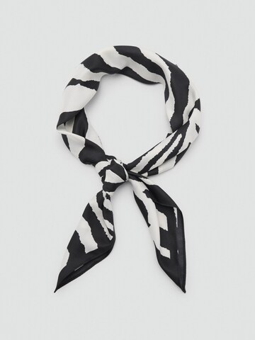 MANGO Tuch 'ZEBRA' in Schwarz