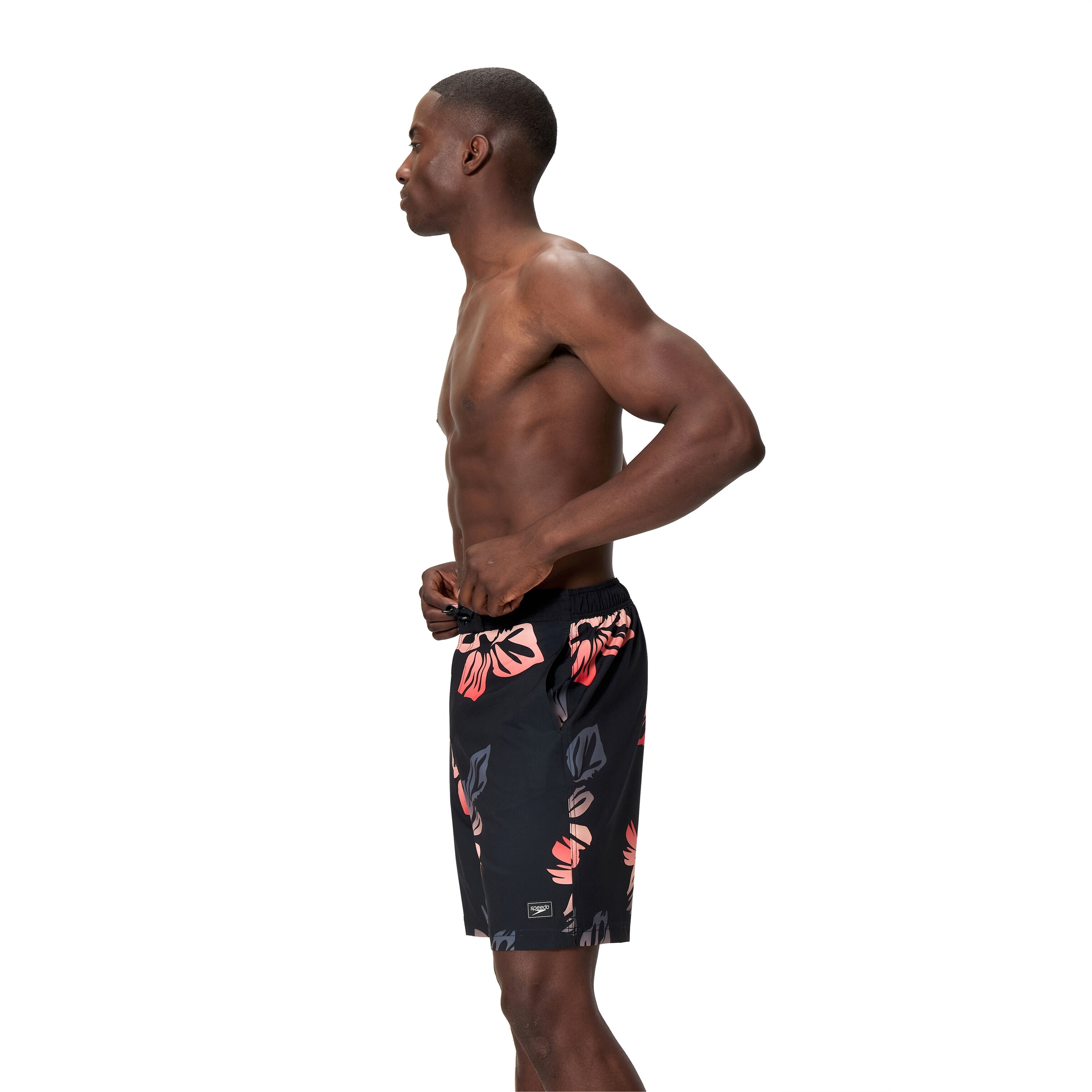 SPEEDO Athletic Swim Trunks in Black