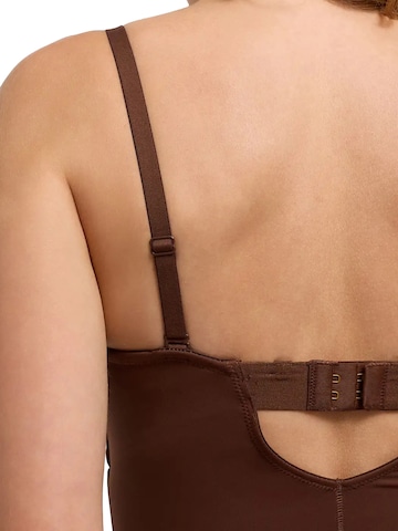 cfab - Body moldeador 'Push-Up integrierter Bodysuit mit String' en marrón