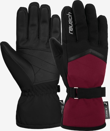 REUSCH Athletic Gloves in Red: front