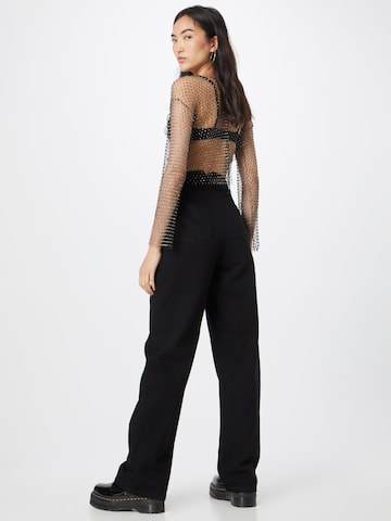 LA STRADA UNICA Wide Leg Jeans 'River' i sort