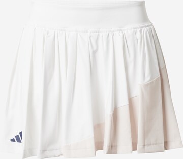 Jupe de sport 'Clubhouse Classic Premium' ADIDAS PERFORMANCE en blanc : devant