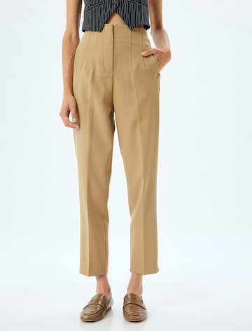 Koton Regular Pleated Pants in Beige: front