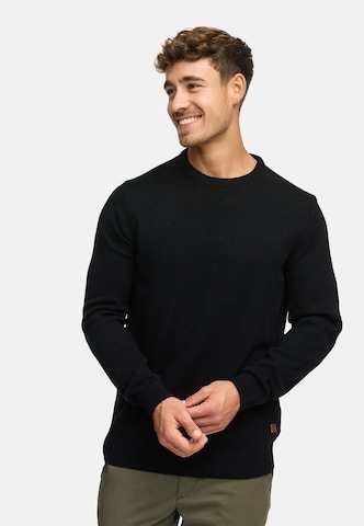 INDICODE JEANS Trui 'INMargous' in Zwart: voorkant