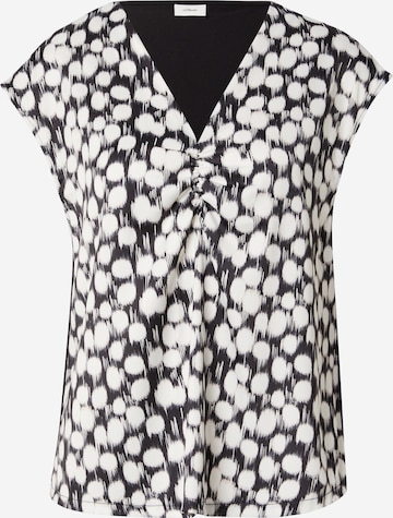 s.Oliver BLACK LABEL Blouse in Zwart: voorkant