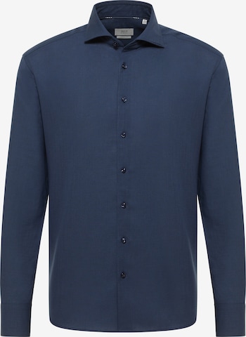 ETERNA Regular fit Zakelijk overhemd in Blauw: voorkant
