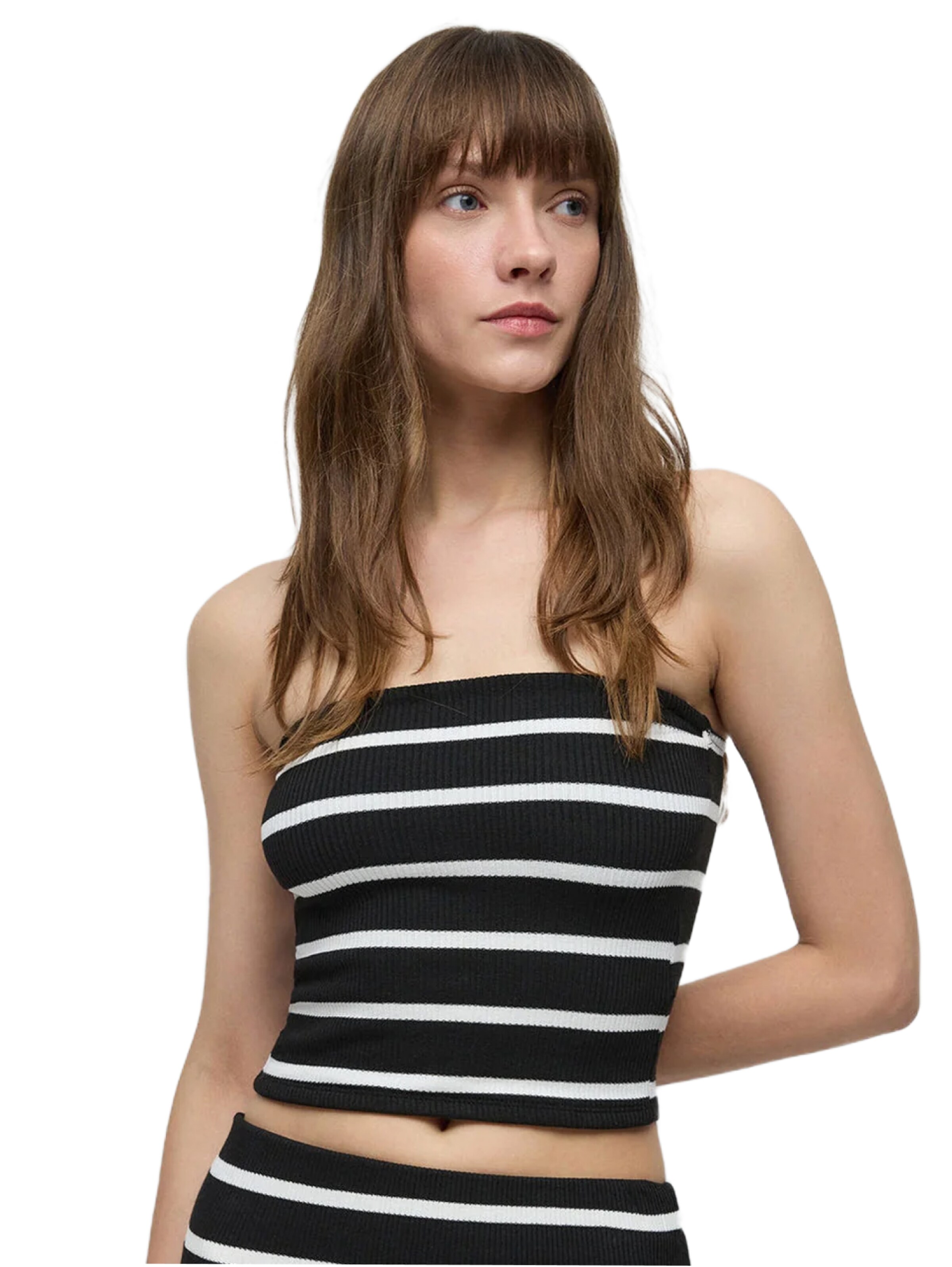 No Matter What Top in Schwarz: Vorderseite