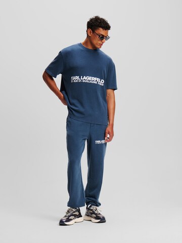 Karl Lagerfeld - Camiseta 'Rue St-Guillaume' en azul