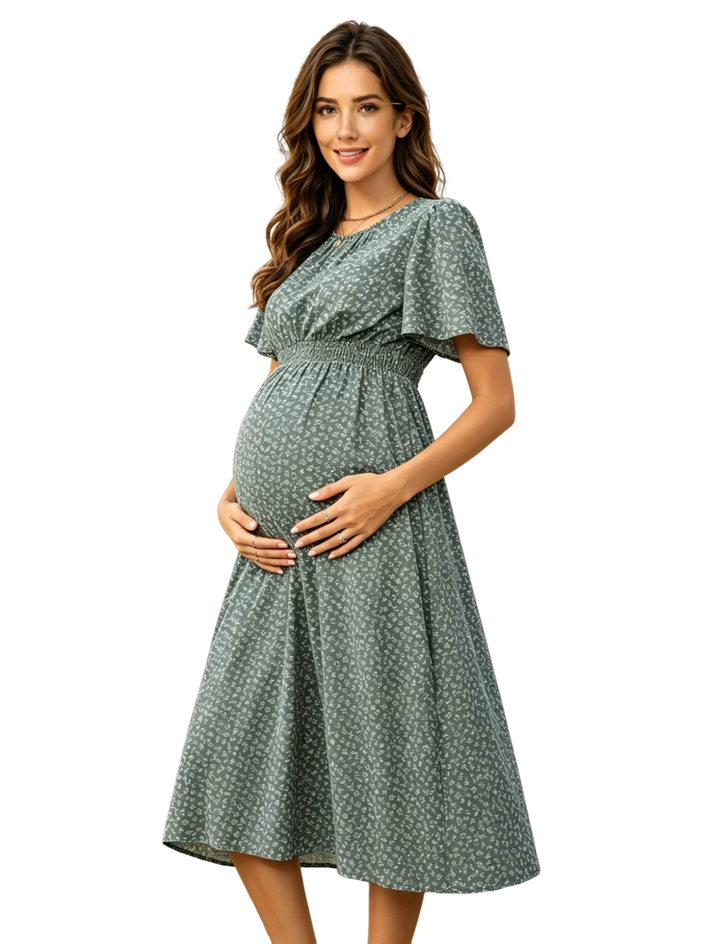KoJooin Dress in Green: front