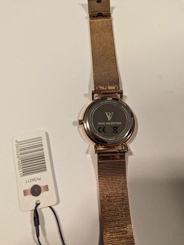 PAUL VALENTINE Analog Watch in Gold