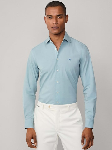 Hackett London Regular Fit Hemd in Blau: Vorderseite