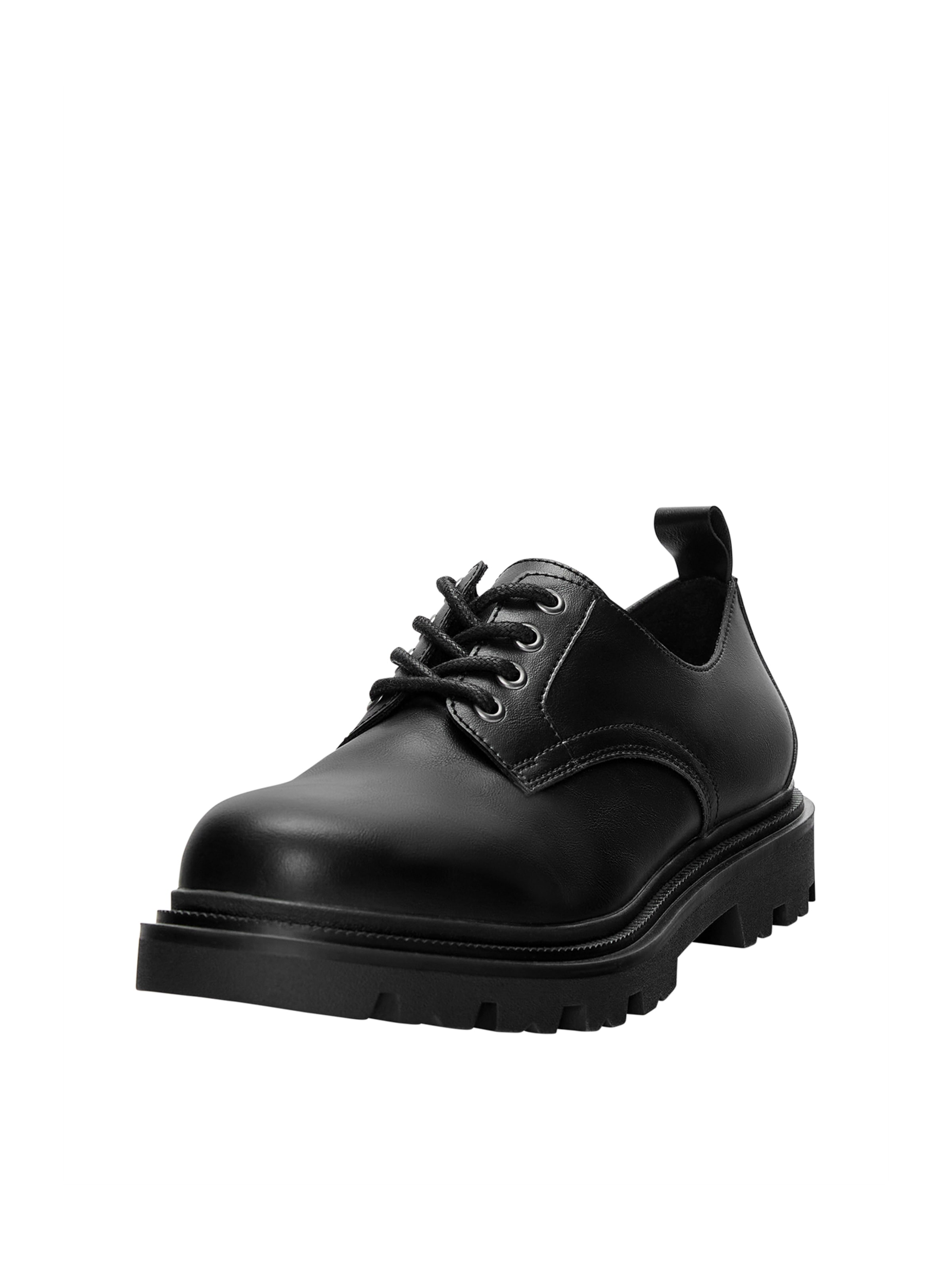 Pull&Bear Schnürschuh in schwarz, Produktansicht