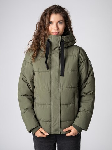 Sublevel Winterjas in Groen: voorkant