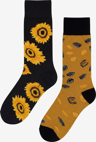 Circle Five Socks '2 Paar ICONS Socks' in Yellow: front