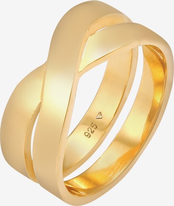 KUZZOI Ring Kreuz in Gold: predná strana