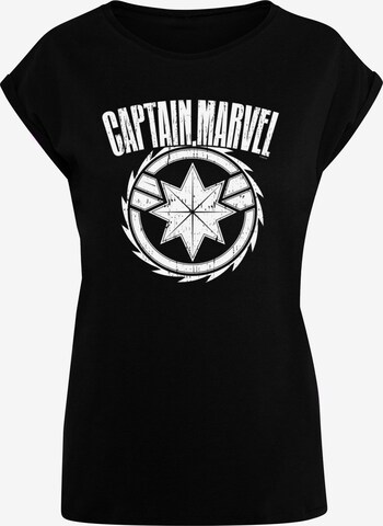 T-shirt 'Captain Marvel - Blade Emblem' ABSOLUTE CULT en noir : devant