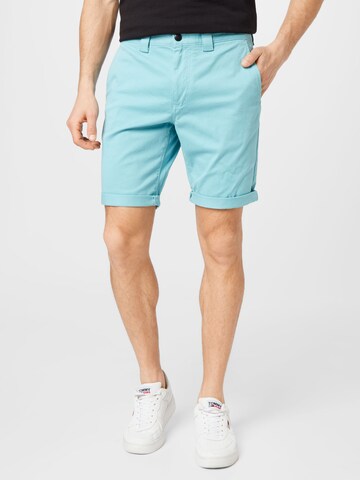 Tommy Jeans Regular Chino Pants 'Scanton' in Blue: front