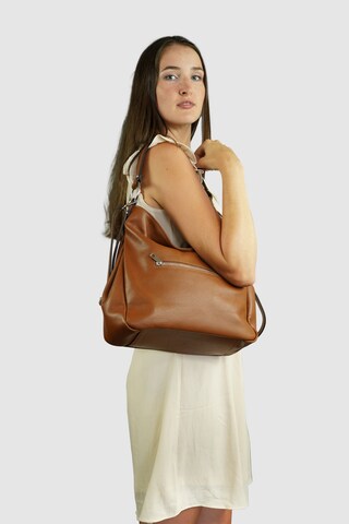 HARPA Shoulder Bag 'Pita' in Brown