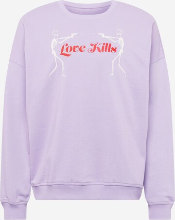 SHYX Sweatshirt 'Asya' in Lila: voorkant