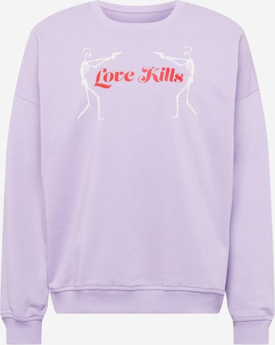 SHYX Sweat-shirt 'Asya' en lilas / rouge / blanc, Vue avec produit