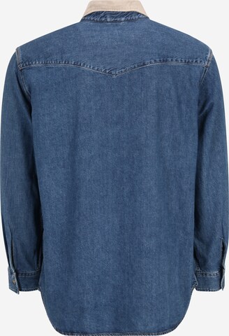 Levi's® Big & Tall Regular fit Button Up Shirt 'Big Relaxed Fit Western' in Blue