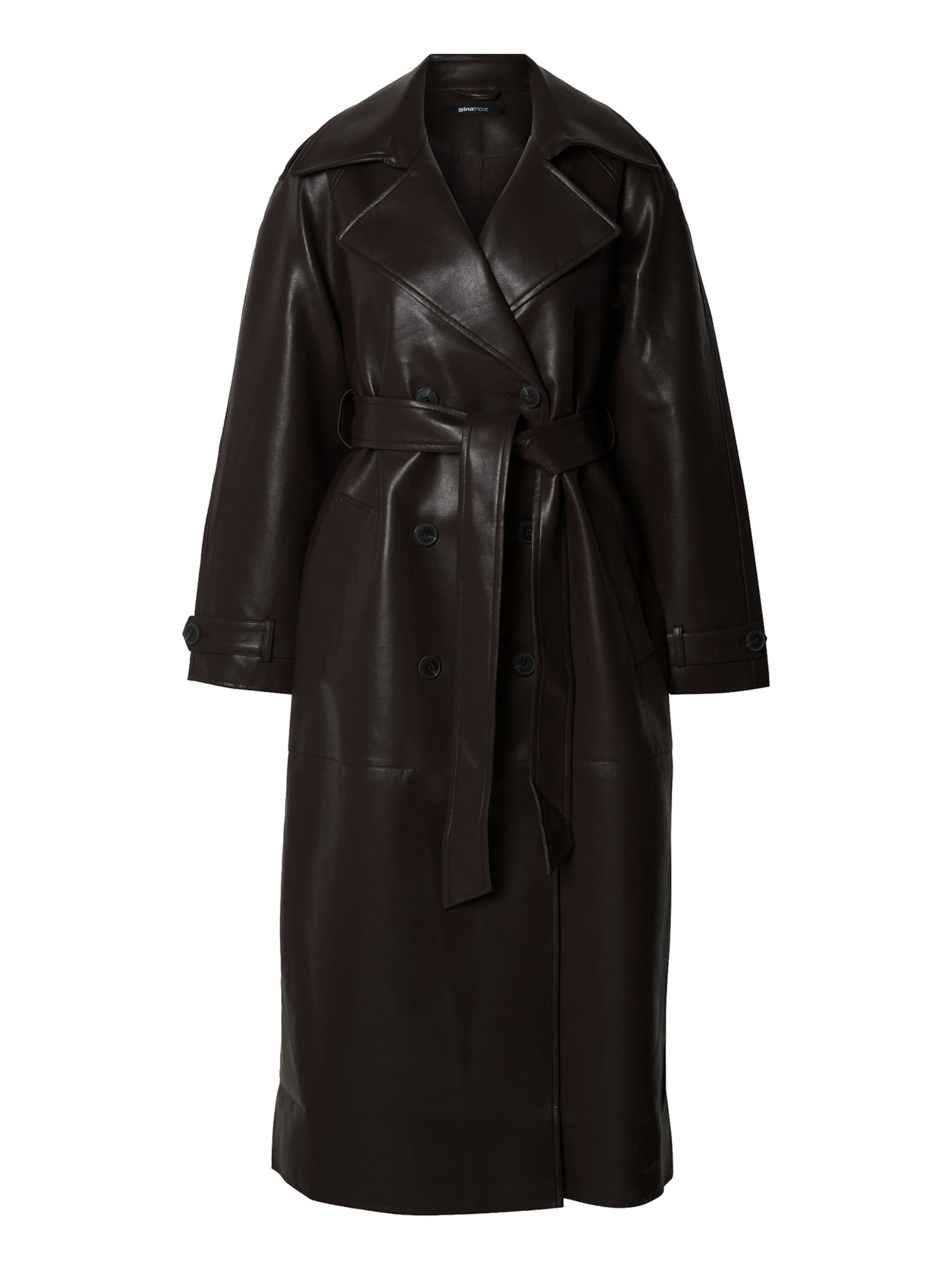 Manteau mi-saison Gina Tricot en marron : devant