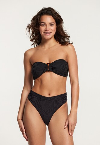 ShiwiBandeau Bikini 'Zoe' - crna boja: prednji dio