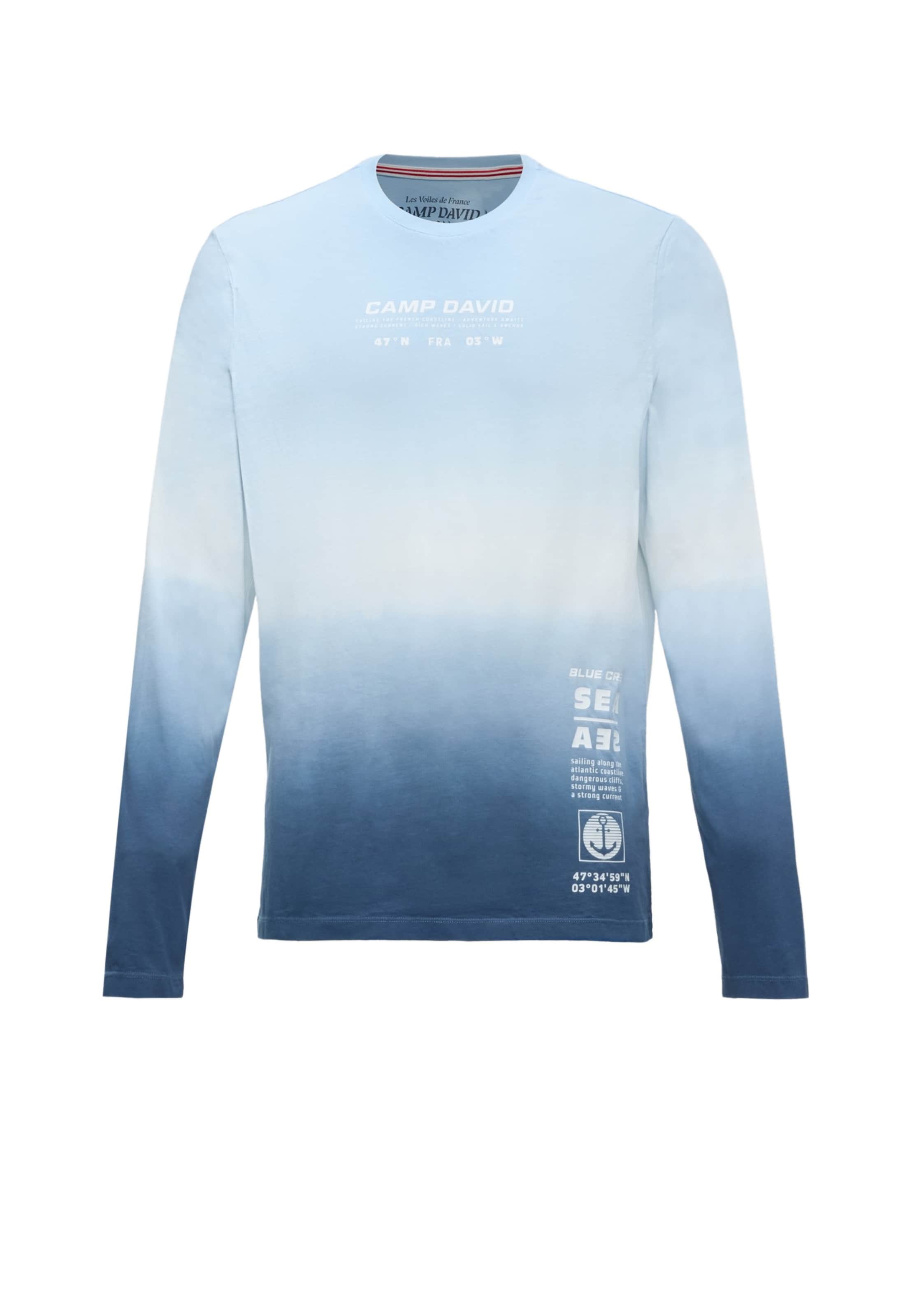 CAMP DAVID - Camiseta en azul: frente