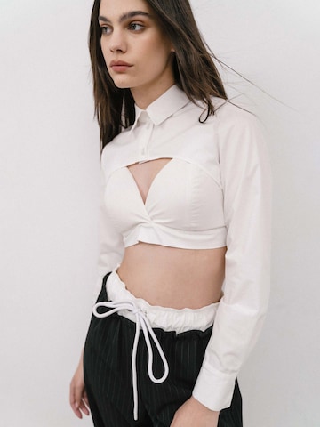 4TAILORS Top in Wit: voorkant